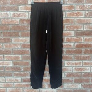 Natalie Busby Cupro Pull On Pants Women’s Small Blue Navy Elastic Straight